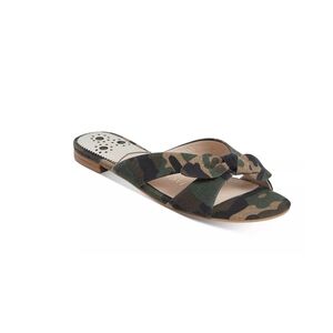 Jack Rogers Tilly Camouflage Crossband Bow Slide Sandal - 8.5